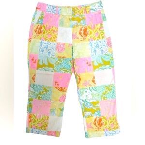 Lilly Pulitzer white label vintage capri pants